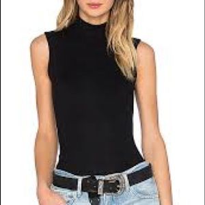 ATM mock neck sleeveless tee